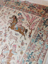 Charger l'image dans la galerie, TAPIS Ghom soie fait main n°19753_200×127