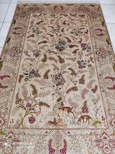 Charger l'image dans la galerie, Tapis Ghom soie tissé main n°14491_205×130