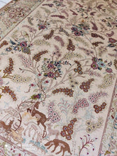 Charger l'image dans la galerie, Tapis Ghom soie tissé main n°14491_205×130