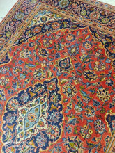 Charger l'image dans la galerie, TAPIS ANTIQUE Kachan noué main n°16593_207×145