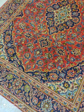Charger l'image dans la galerie, TAPIS ANTIQUE Kachan noué main n°16593_207×145