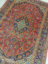 Charger l'image dans la galerie, TAPIS ANTIQUE Kachan noué main n°16593_207×145