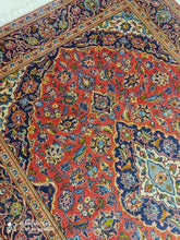Charger l'image dans la galerie, TAPIS ANTIQUE Kachan noué main n°16593_207×145