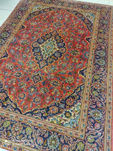 Charger l'image dans la galerie, TAPIS ANTIQUE Kachan noué main n°16593_207×145