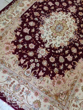 Charger l'image dans la galerie, Tapis Tabriz Panja Raj tissé main n°15991_236×167