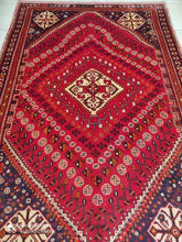 Charger l'image dans la galerie, Tapis Ghachgai fait main n°600_240×155