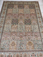 Charger l'image dans la galerie, Tapis Cachemire soie noué main n°27_242×170