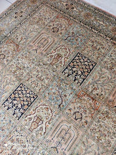 Charger l'image dans la galerie, Tapis Cachemire soie noué main n°16_242×172