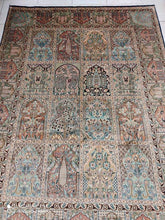 Charger l'image dans la galerie, TAPIS CACHEMIRE soie noué main n°765_260×187