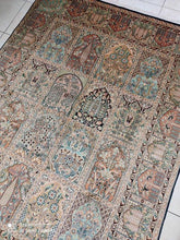 Charger l'image dans la galerie, TAPIS CACHEMIRE soie noué main n°765_260×187