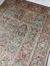 Charger l'image dans la galerie, TAPIS CACHEMIRE soie noué main n°765_260×187