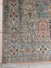Charger l'image dans la galerie, GRAND TAPIS Cachemire soie noué main n°16_276×191