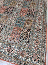 Charger l'image dans la galerie, GRAND TAPIS Cachemire soie noué main n°16_276×191