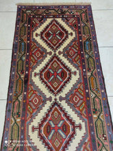 Charger l'image dans la galerie, Tapis Hamedan tissé main n°11649_280×78