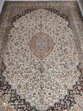 Charger l'image dans la galerie, Tapis Cachemire soie tissé main n°5_290×205