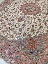 Charger l'image dans la galerie, Grand Tapis Tabriz fait main n°15322_302×210