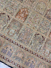 Charger l'image dans la galerie, TAPIS CACHEMIRE soie tissé main n°55_302×212