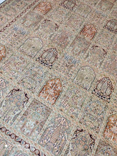 Charger l'image dans la galerie, TAPIS CACHEMIRE soie tissé main n°55_302×212
