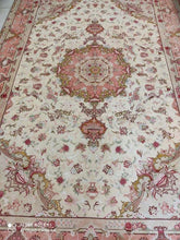 Charger l'image dans la galerie, Grand tapis Tabriz fait main n°18389_304×208