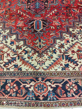 Charger l'image dans la galerie, Grand Tapis Antique Heriz noué main n°12941_315×242