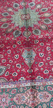Charger l'image dans la galerie, Grand Tapis Tabriz fait main n°17553_370×285