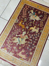 Charger l'image dans la galerie, TAPIS GHOM soie fait main n°16909_92×60