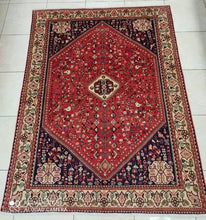 Charger l'image dans la galerie, Tapis Abadeh tissé main n°17883_200×147