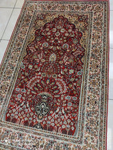 Charger l'image dans la galerie, Tapis Cachemire soie noué main n°31_152×95