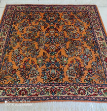 Charger l'image dans la galerie, Tapis carré Sarouk fait main n°19331_100×100