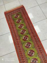 Charger l'image dans la galerie, Tapis Torkaman tissé main n°4600_246×55