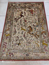 Charger l'image dans la galerie, Tapis Ghom soie tissé main n°100 bis_150×100