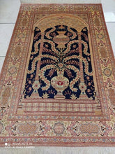 Charger l'image dans la galerie, Tapis Ghom soie tissé main n°16410_150×98