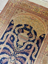 Charger l'image dans la galerie, Tapis Ghom soie tissé main n°16410_150×98