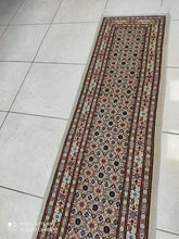 Charger l'image dans la galerie, Tapis Moud noué main n°18555_200×52