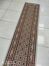Charger l'image dans la galerie, Tapis Moud noué main n°18555_200×52