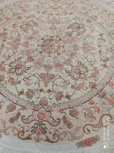 Charger l'image dans la galerie, Tapis rond Tabriz fait main n°12565_154×154