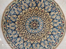 Charger l'image dans la galerie, TAPIS rond Nain noué main n°19205_78×78