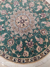 Charger l'image dans la galerie, TAPIS rond tissé main Nain n°19555_90×90