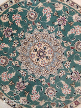 Charger l'image dans la galerie, TAPIS rond tissé main Nain n°19555_90×90