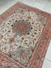 Charger l'image dans la galerie, Tapis Tabriz tissé main n°18520_200×158
