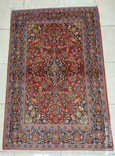 Charger l'image dans la galerie, Tapis Antique Kachan noué main n°17320_162×107