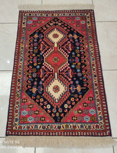 Charger l'image dans la galerie, Tapis Yalameh noué main n°17984_102×64