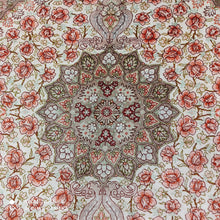 Charger l'image dans la galerie, Tapis rond Ghom soie noué main n°18568_93×92