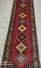Charger l'image dans la galerie, Tapis Yalameh noué main n°17973_305×085