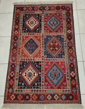 Charger l'image dans la galerie, Tapis Yalameh noué main n°17953_160×103