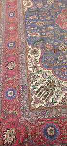 Grand Tapis Tabriz tissé main n°6083_396×299