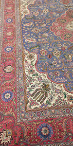 Grand Tapis Tabriz tissé main n°6083_396×299