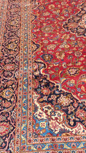 Charger l'image dans la galerie, GRAND Tapis Kachan noué main n°14389_404×280
