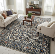 Charger l'image dans la galerie, GRAND Tapis Kachan noué main n°13007_305×192
