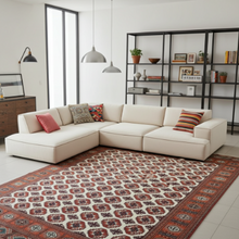 Charger l'image dans la galerie, Grand Tapis Torkaman fait main n°7534_292×208

